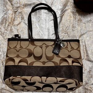 Coach Signature Brown Tote Bag